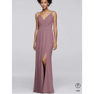 David's Bridal Bridesmaid Dress with Beaded Straps‎ - NWT